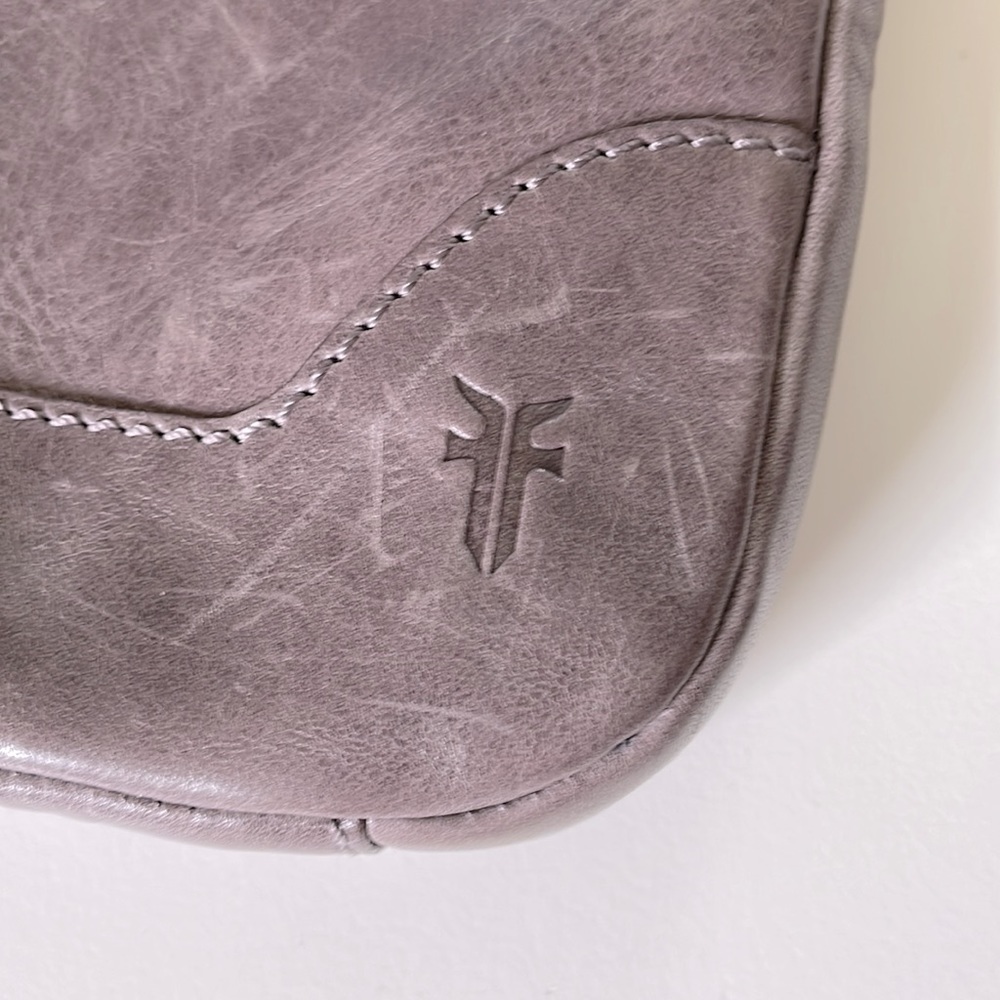 💜 Frye - Melissa Swing Pack Zip Crossbody Bag in Color Amethyst - Picture 12 of 16